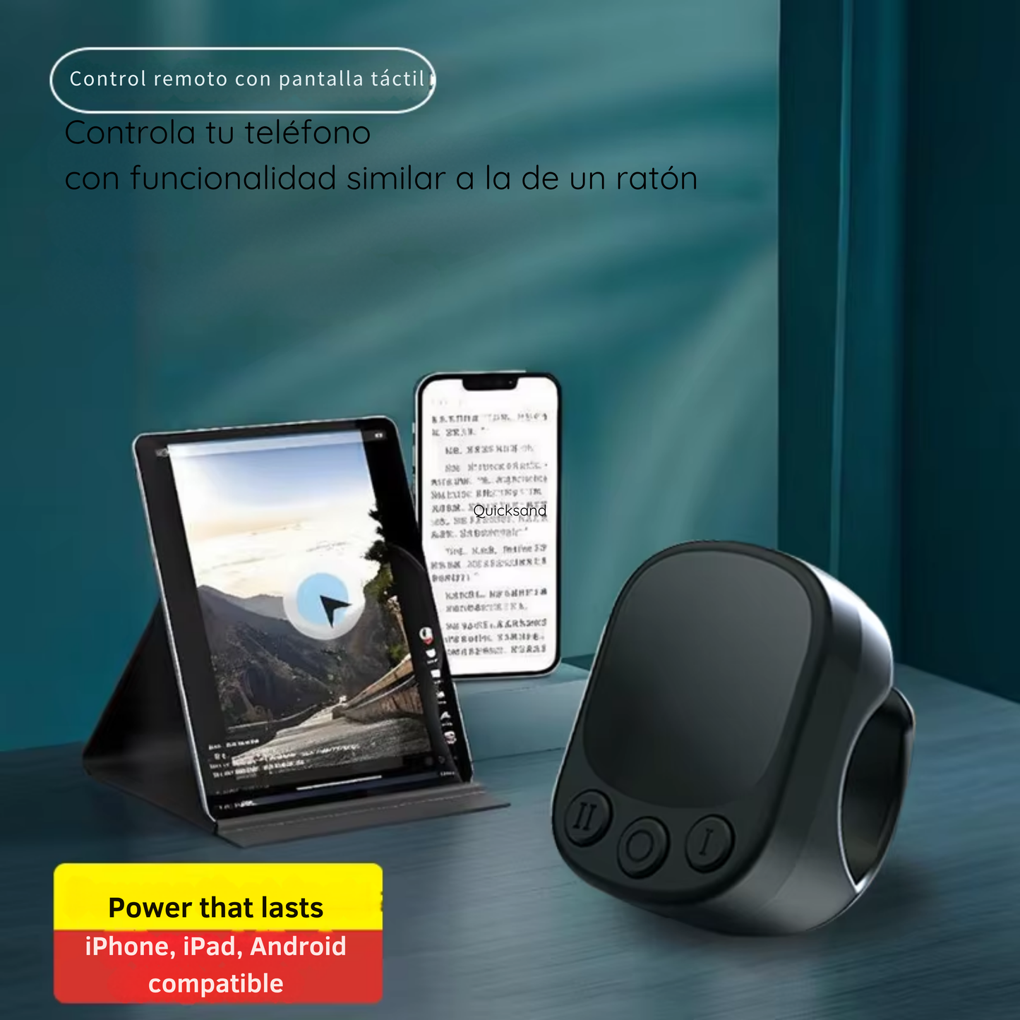 Control remoto de anillo con panel táctil